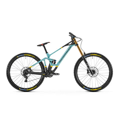 MONDRAKER - SUMMUM CARBON R 29 BIKE - CARBON-FROST GREEN-YELLOW (DOWNHILL)-MONDRAKER