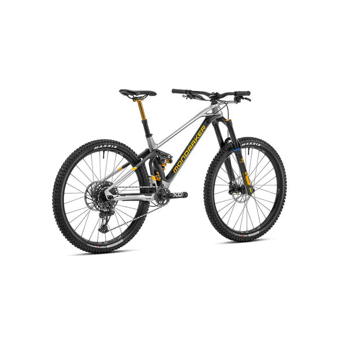 MONDRAKER - SUPERFOXY CARBON RR BIKE - SILVER/CARBON/YELLOW (SUPER ENDURO)-MONDRAKER