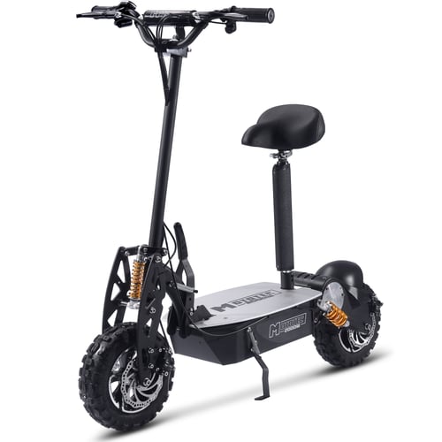 MotoTec 2000w 48v Electric Scooter Black-MOTOTEC