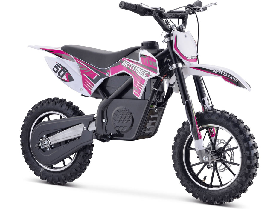 MotoTec 24v 500w Gazella Electric Dirt Bike Purple-MOTOTEC