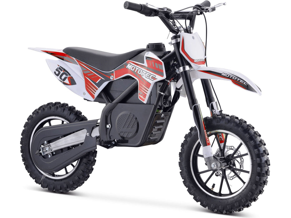 MotoTec 24v 500w Gazella Electric Dirt Bike Red-MOTOTEC