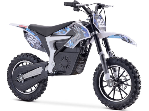 MotoTec 36v 500w Demon Electric Dirt Bike Lithium Blue-MOTOTEC