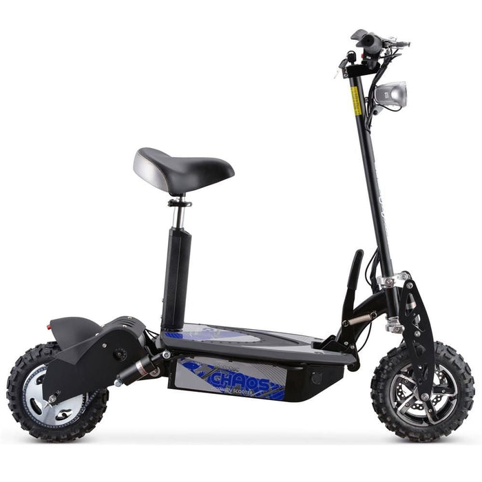 MotoTec Chaos 2000w 60v Lithium Electric Scooter Black-MOTOTEC