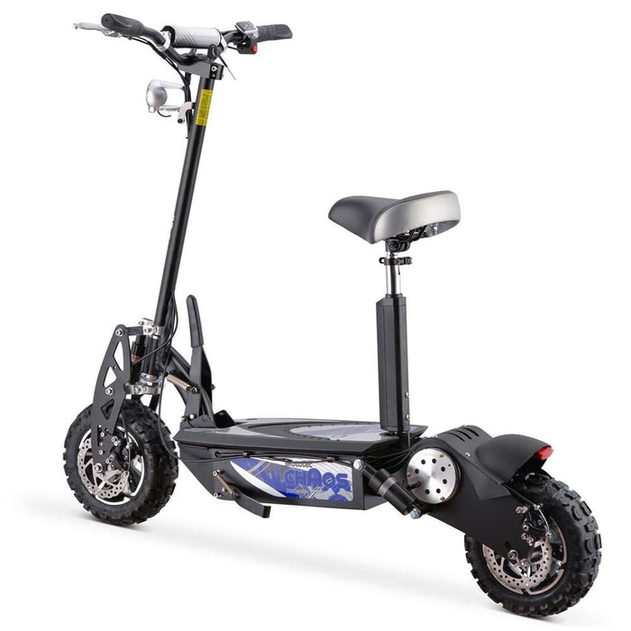 MotoTec Chaos 2000w 60v Lithium Electric Scooter Black-MOTOTEC