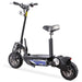 MotoTec Chaos 2000w 60v Lithium Electric Scooter Black-MOTOTEC