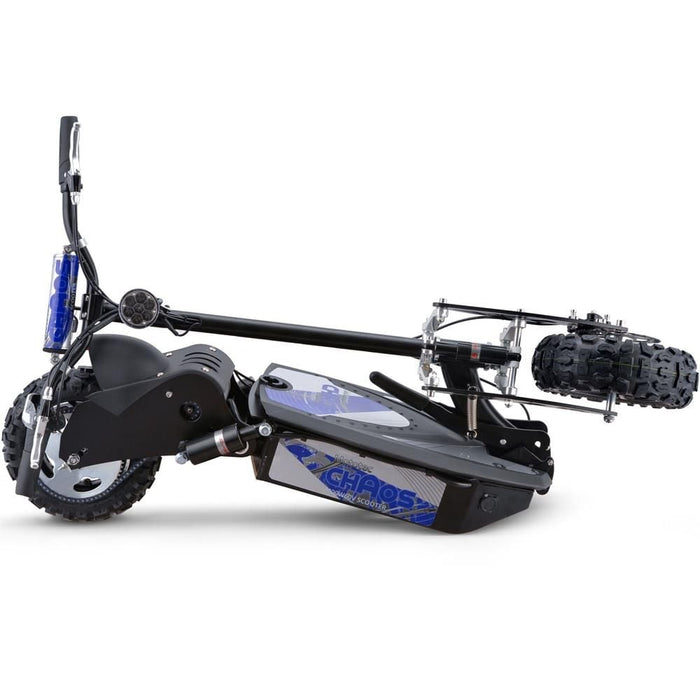 MotoTec Chaos 2000w 60v Lithium Electric Scooter Black-MOTOTEC