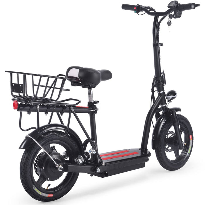 MotoTec Cruiser 48v 350w Lithium Electric Scooter Black-MOTOTEC