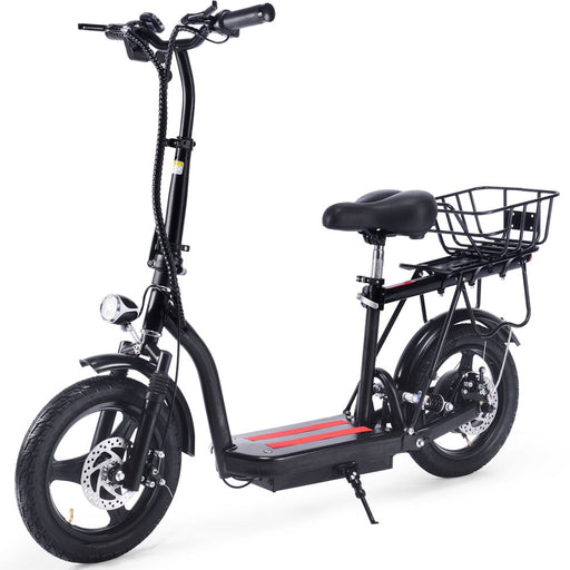 MotoTec Cruiser 48v 350w Lithium Electric Scooter Black-MOTOTEC