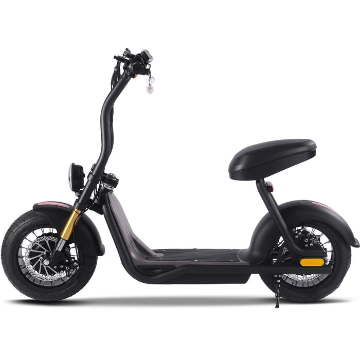 MotoTec Diablo 48v 1000w Lithium Electric Scooter Black-MOTOTEC