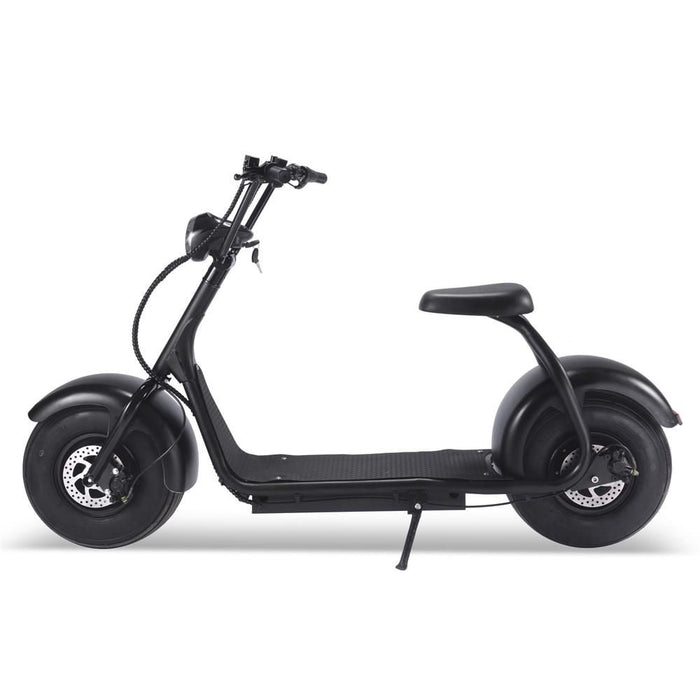 MotoTec Fat Tire 60v 18ah 2000w Lithium Electric Scooter Black-MOTOTEC