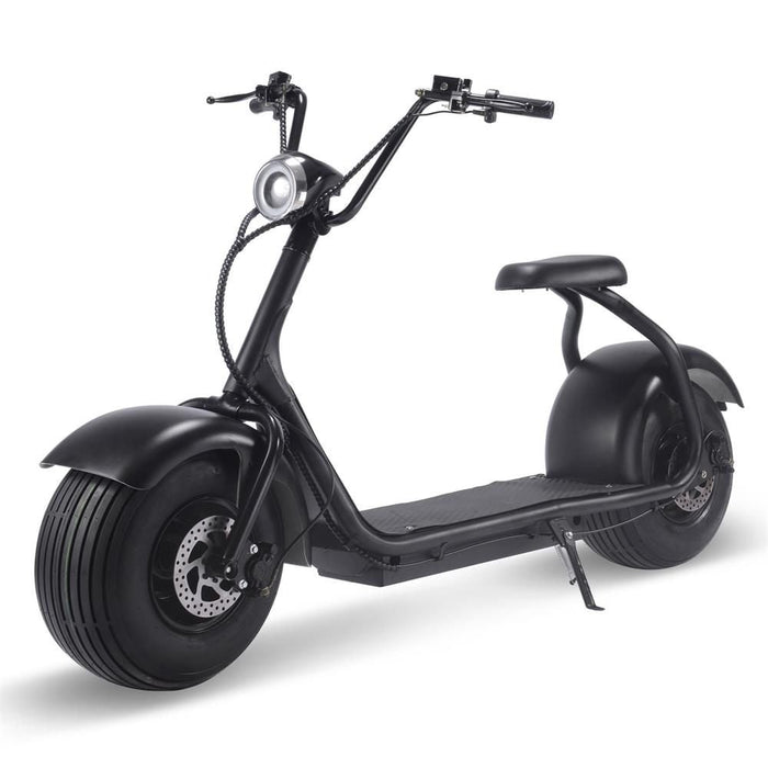 MotoTec Fat Tire 60v 18ah 2000w Lithium Electric Scooter Black-MOTOTEC