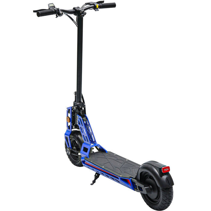 MotoTec Free Ride 48v 600w Lithium Electric Scooter Blue-MOTOTEC