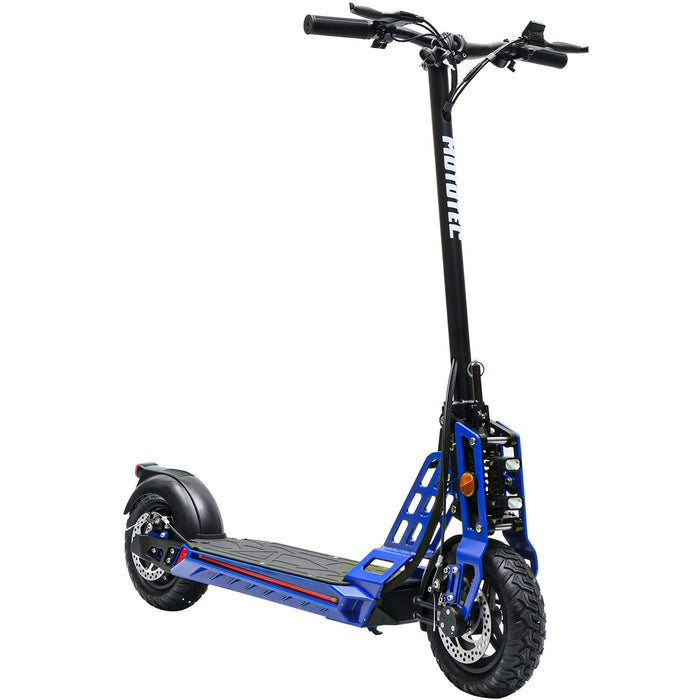 MotoTec Free Ride 48v 600w Lithium Electric Scooter Blue-MOTOTEC