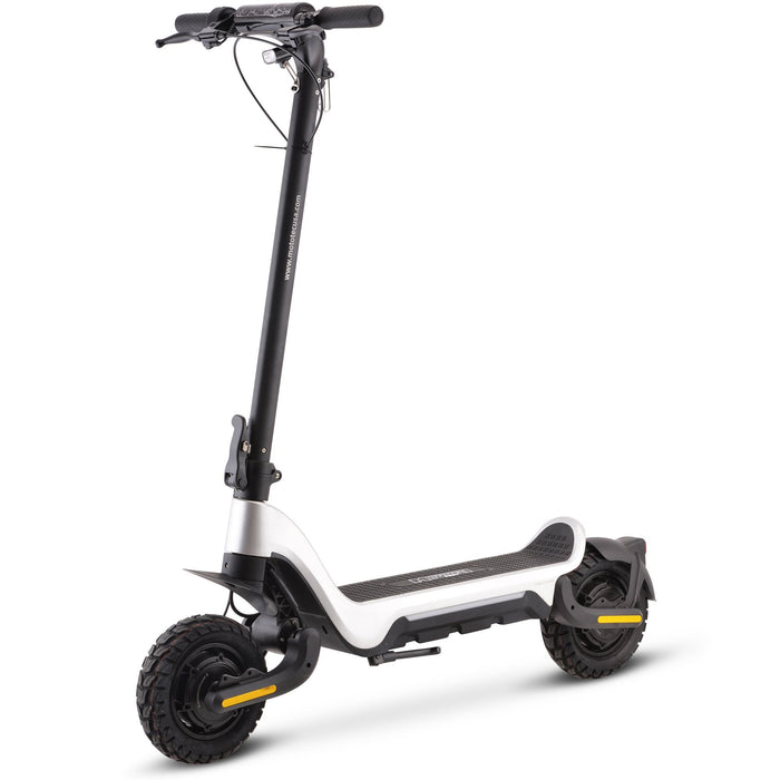 MotoTec Fury 48v 1000w Lithium Electric Scooter Silver-MOTOTEC