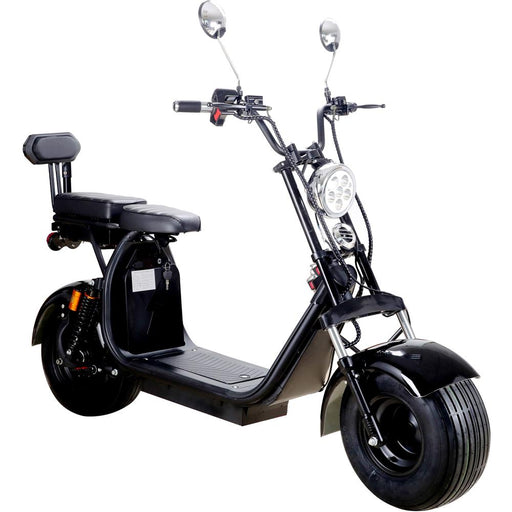 MotoTec Knockout 60v 2000w Lithium Electric Scooter Black-MOTOTEC