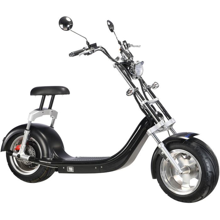 MotoTec Knockout 60v 2500w Lithium Electric Scooter Black-MOTOTEC