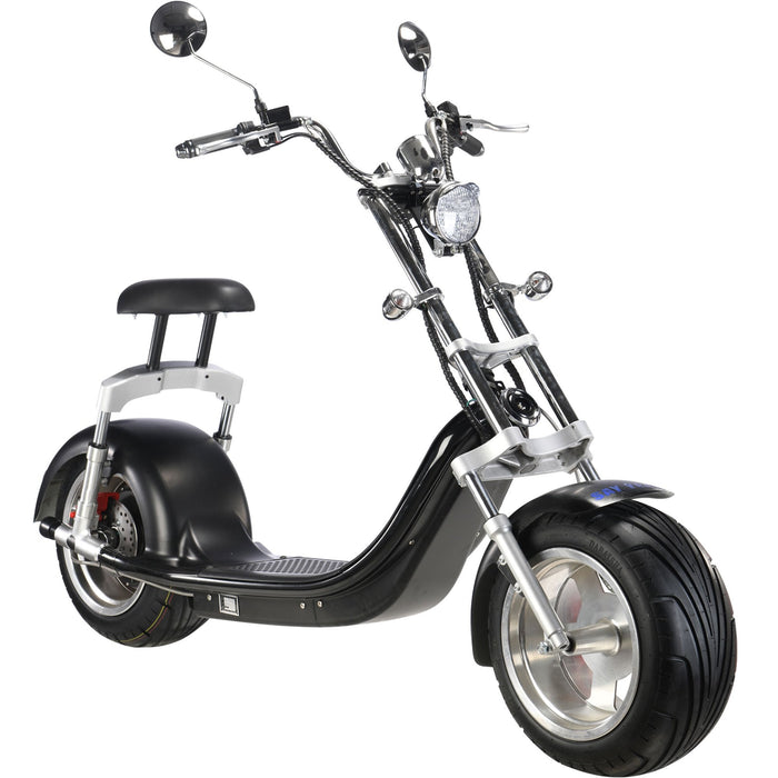 MotoTec Knockout 60v 2500w Lithium Electric Scooter Black-MOTOTEC