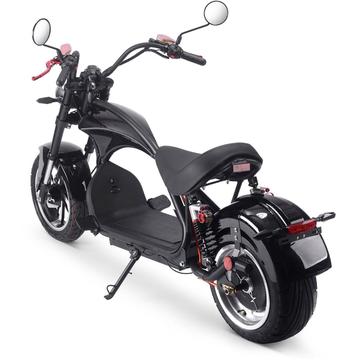 MotoTec Lowboy 60v 20ah 2500w Lithium Electric Scooter Black-MOTOTEC