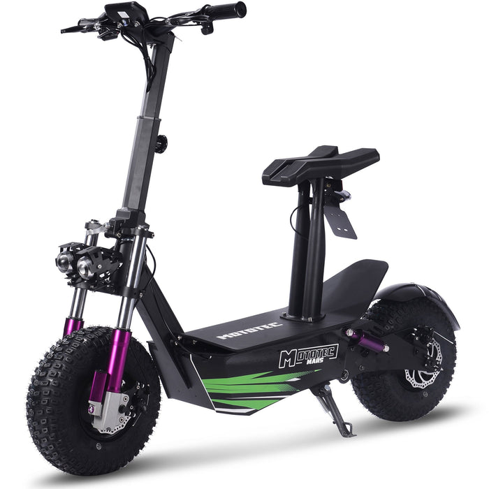 MotoTec Mars 48v 2500w Electric Scooter Black-MOTOTEC