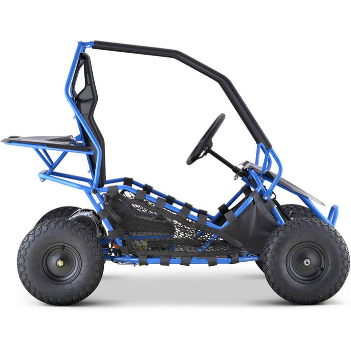 MotoTec Maverick Go Kart 36v 1000w Blue-MOTOTEC