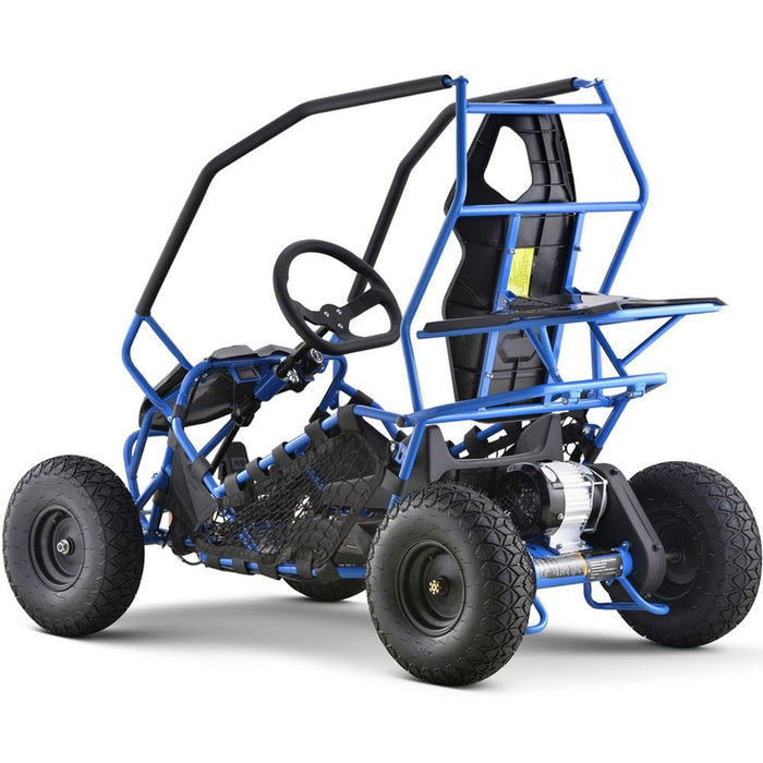 MotoTec Maverick Go Kart 36v 1000w Blue-MOTOTEC