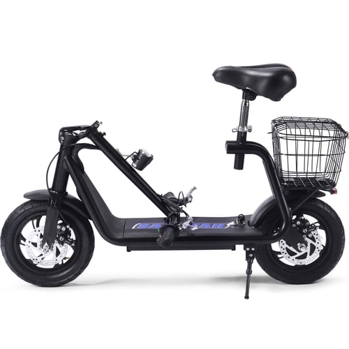 MotoTec Metro 36v 500w Lithium Electric Scooter Black-MOTOTEC