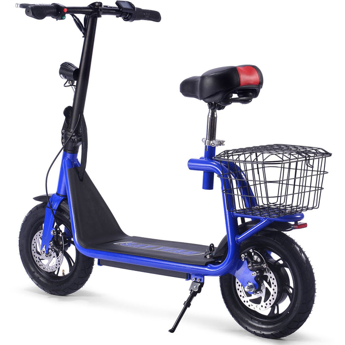 MotoTec Metro 36v 500w Lithium Electric Scooter Blue-MOTOTEC