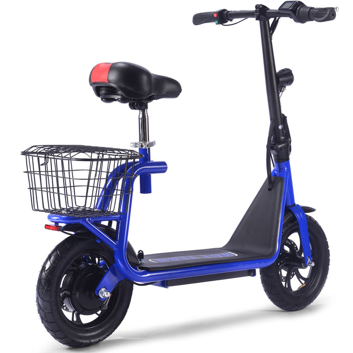 MotoTec Metro 36v 500w Lithium Electric Scooter Blue-MOTOTEC