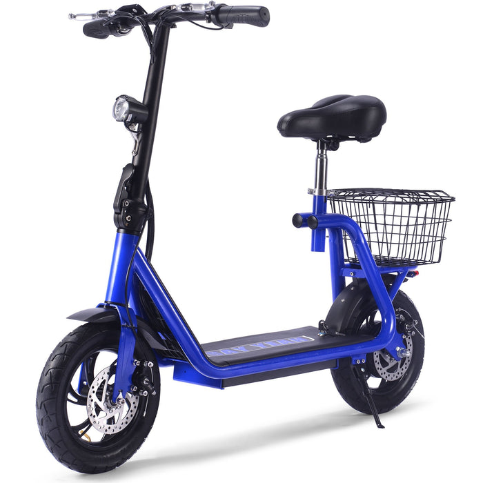 MotoTec Metro 36v 500w Lithium Electric Scooter Blue-MOTOTEC