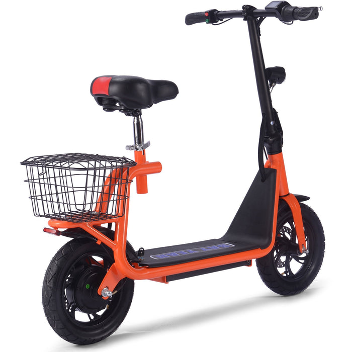 MotoTec Metro 36v 500w Lithium Electric Scooter Orange-MOTOTEC