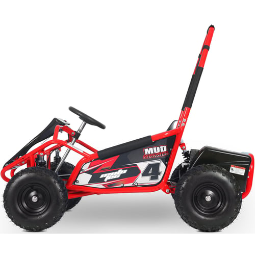 MotoTec Mud Monster Kids Electric 48v 1000w Go Kart Full Suspension Red-MOTOTEC