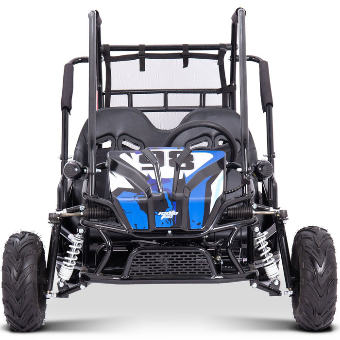 MotoTec Mud Monster XL 60v 2000w Electric Go Kart Full Suspension Blue-MOTOTEC