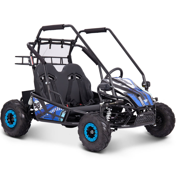 MotoTec Mud Monster XL 60v 2000w Electric Go Kart Full Suspension Blue-MOTOTEC