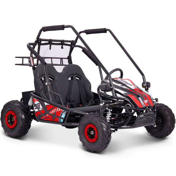 MotoTec Mud Monster XL 60v 2000w Electric Go Kart Full Suspension Red-MOTOTEC