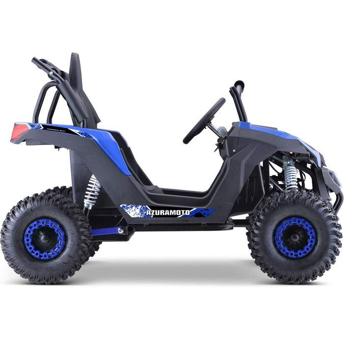 MotoTec Raider Kids UTV 48v 1200w Full Suspension Blue-MOTOTEC