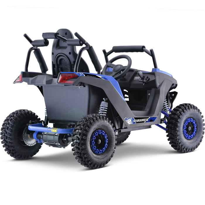 MotoTec Raider Kids UTV 48v 1200w Full Suspension Blue-MOTOTEC