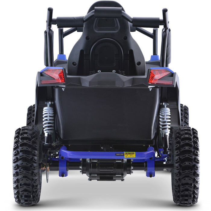 MotoTec Raider Kids UTV 48v 1200w Full Suspension Blue-MOTOTEC