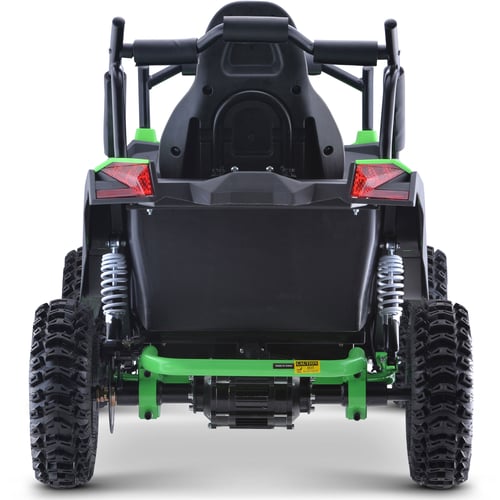 MotoTec Raider Kids UTV 48v 1200w Full Suspension Green-MOTOTEC