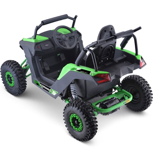 MotoTec Raider Kids UTV 48v 1200w Full Suspension Green-MOTOTEC