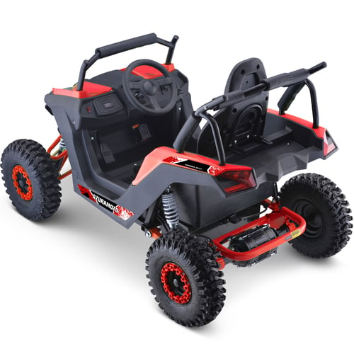 MotoTec Raider Kids UTV 48v 1200w Full Suspension Red-MOTOTEC