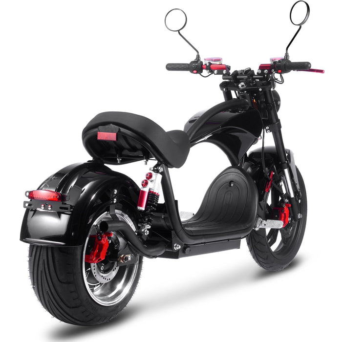 MotoTec Raven 60v 30ah 2500w Lithium Electric Scooter Black-MOTOTEC