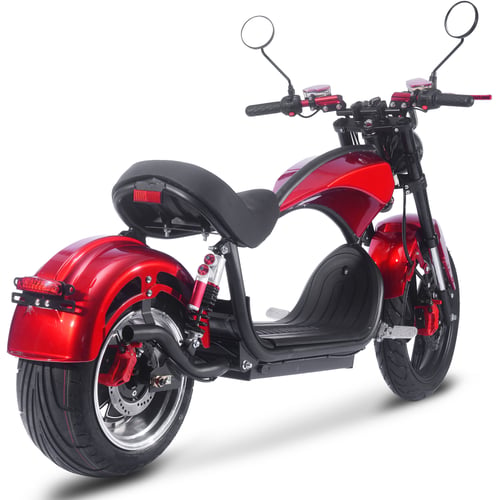 MotoTec Raven 60v 30ah 2500w Lithium Electric Scooter Red-MOTOTEC