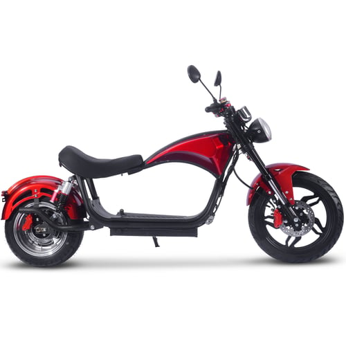 MotoTec Raven 60v 30ah 2500w Lithium Electric Scooter Red-MOTOTEC