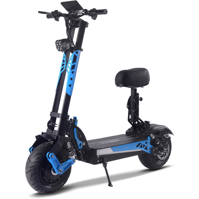 MotoTec Switchblade 60v 4000w Lithium Electric Scooter Blue-MOTOTEC