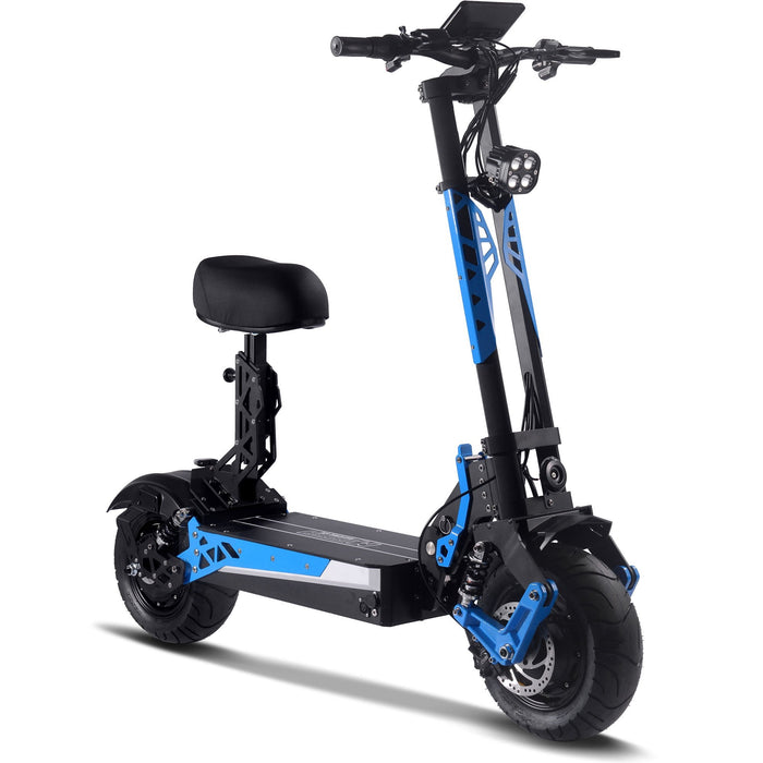 MotoTec Switchblade 60v 4000w Lithium Electric Scooter Blue-MOTOTEC