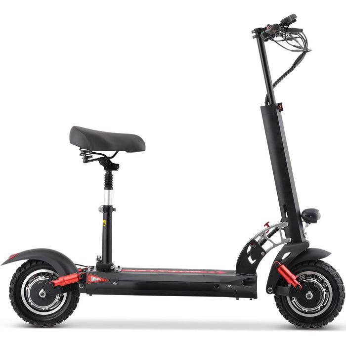 MotoTec Thor 60v 2400w Lithium Electric Scooter Black-MOTOTEC