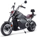 MotoTec Typhoon 72v 30ah 3000w Lithium Electric Scooter Gray-MOTOTEC