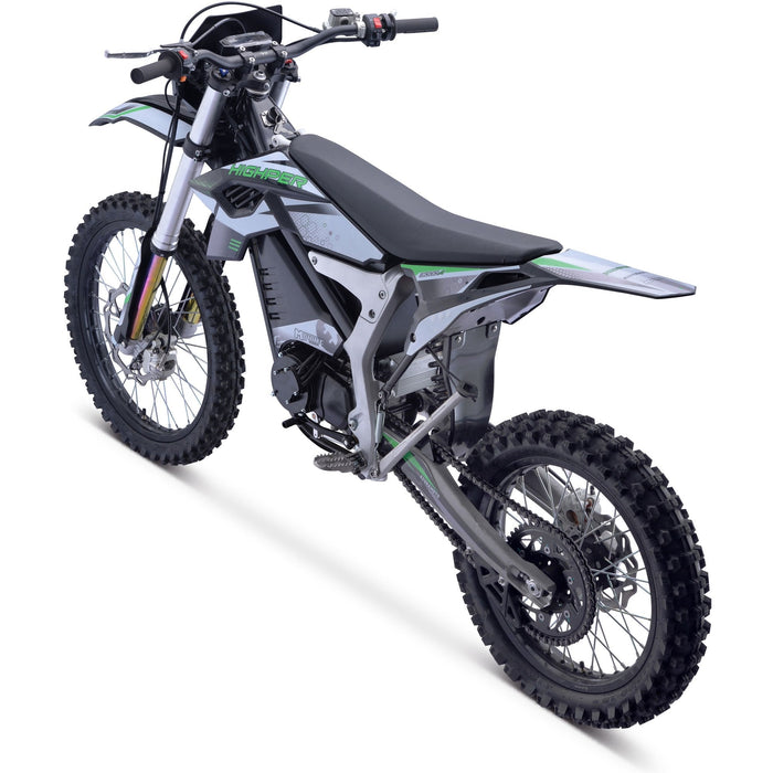 MotoTec Venom 72v 12000w Electric Dirt Bike White-MOTOTEC