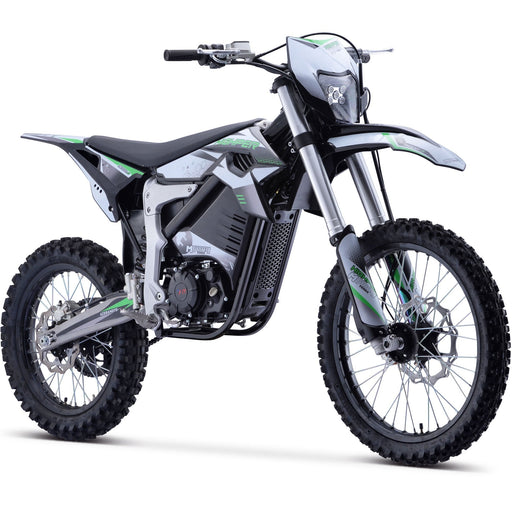 MotoTec Venom 72v 12000w Electric Dirt Bike White-MOTOTEC