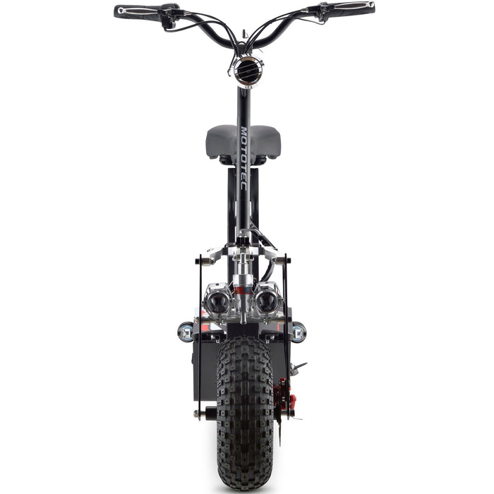 MotoTec Vulcan 48v 1600w Electric Scooter Black-MOTOTEC